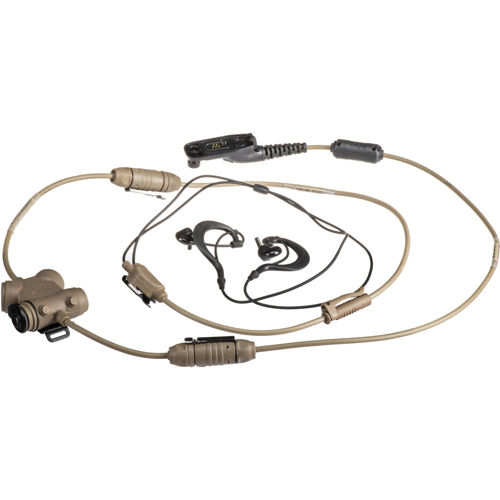 Silynx Communications CXPRRQH-D-002 CLARUS XPR, sistema de fone de ouvido tático inteligente com cabo adaptador APX