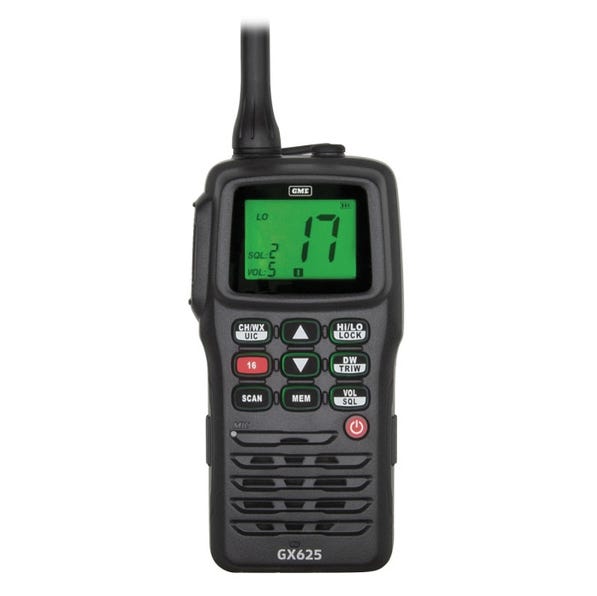GME 5/1 Watt Handheld VHF Marine Radio