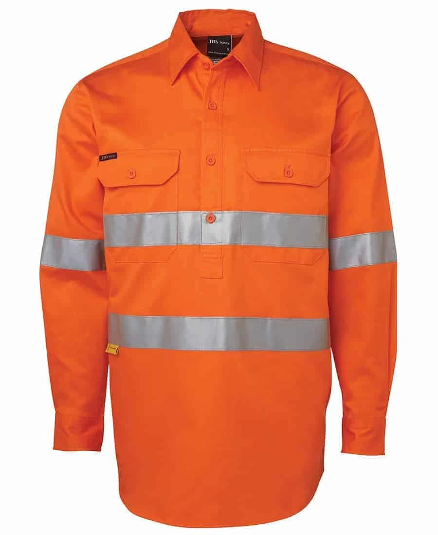 Kemeja Visor Tinggi L/S (D+N) 190G Tutup Depan