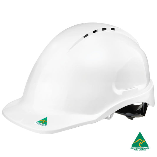 Helm Berventilasi Maxisafe - Tali Pengaman Ratchet