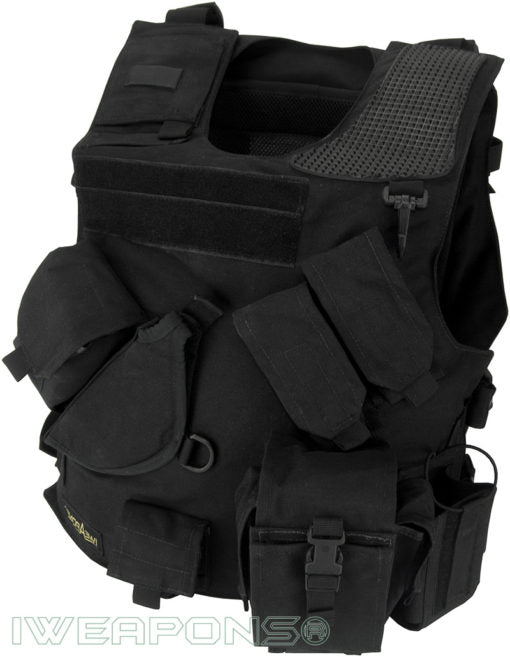 IWEAPONS® Combat Bulletproof Vest IIIA / 3A – Holster Model – Black – Left Hand