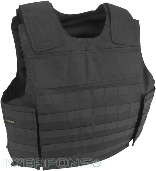 Colete externo à prova de balas IWEAPONS® MOLLE IIIA / 3A com bolsos XL para placas de armadura