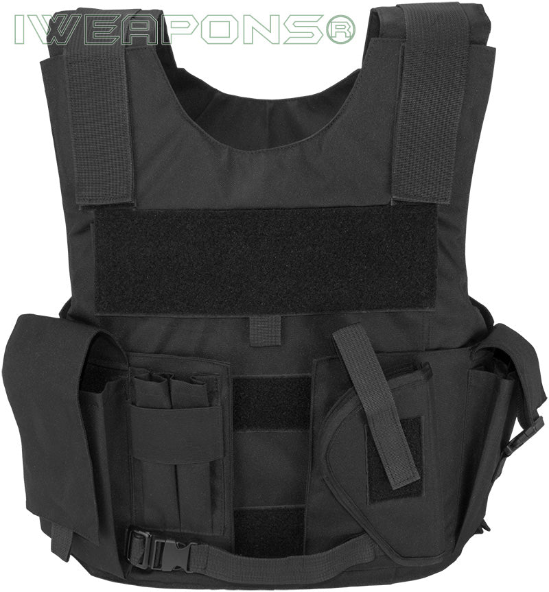 Rompi Anti Peluru Patroli IWEAPONS® dengan Sarung dan Kantong Mag