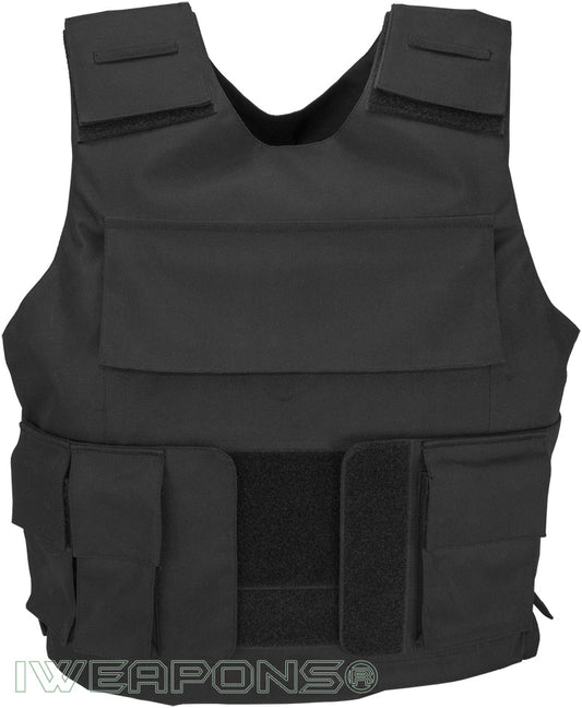 Colete à prova de balas IWEAPONS® Patrol com bolsa universal e bolsas duplas