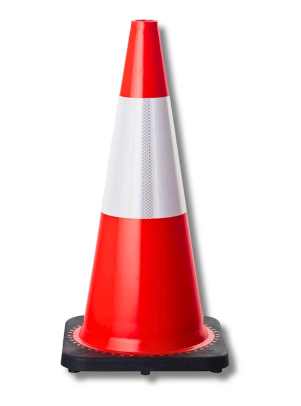 Safety Elite Traffic Cone 33x70cm Rubber Elastic