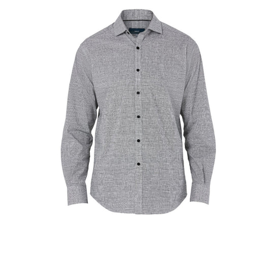 STRETCH COTTON BLEND LONG SLEEVE SHIRT