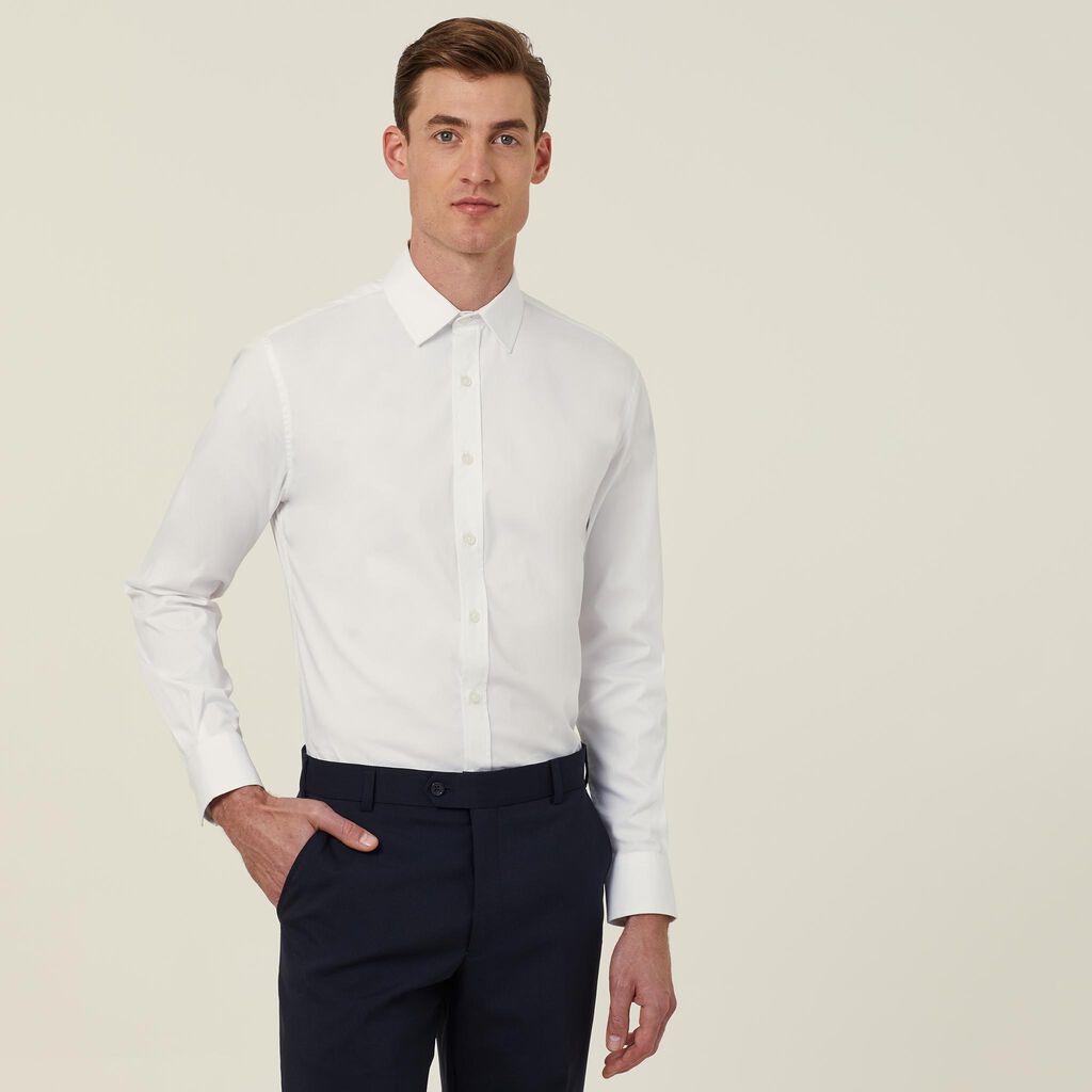 AVIGNON STRETCH LONG SLEEVE SLIM SHIRT