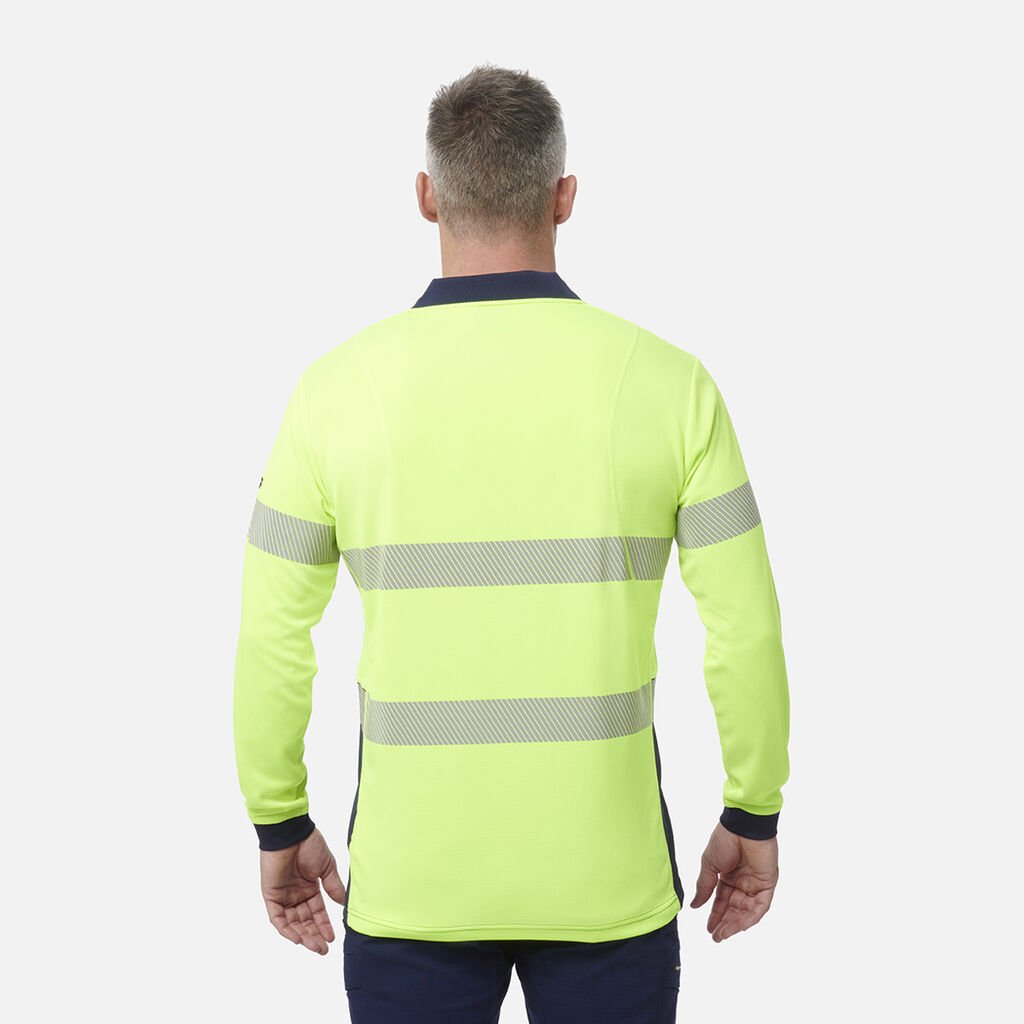 Polo de manga comprida refletor de alta visibilidade Workcool Hyperfreeze