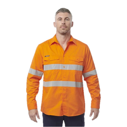 Kemeja Kerja Lengan Panjang Reflektif Workcool 2 Hi-Vis