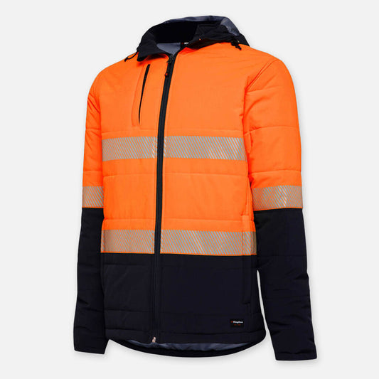 HI-VIS REFLECTIVE RIPSTOP FLEECE LINED PUFFER JACKET