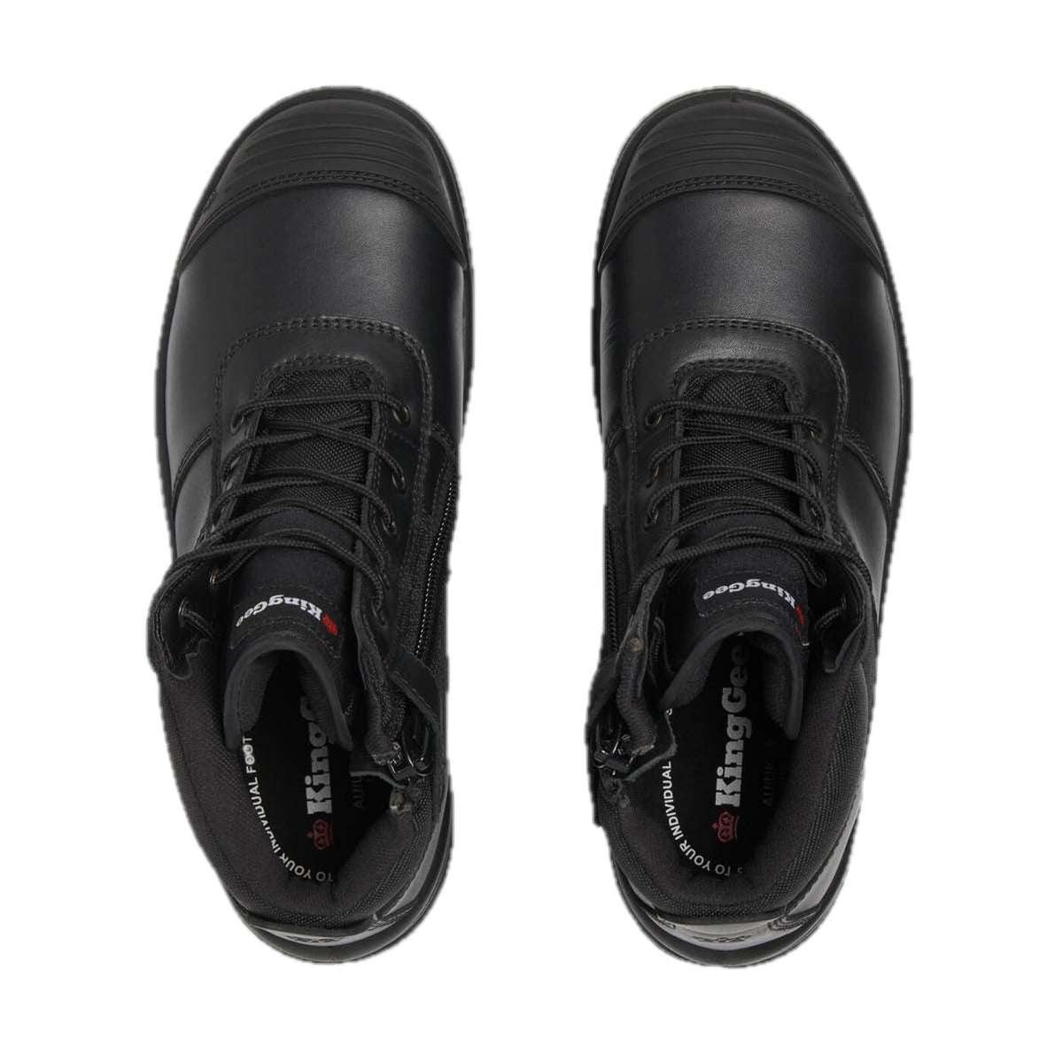 Men's Tradie Boot (Black) – top view, pair