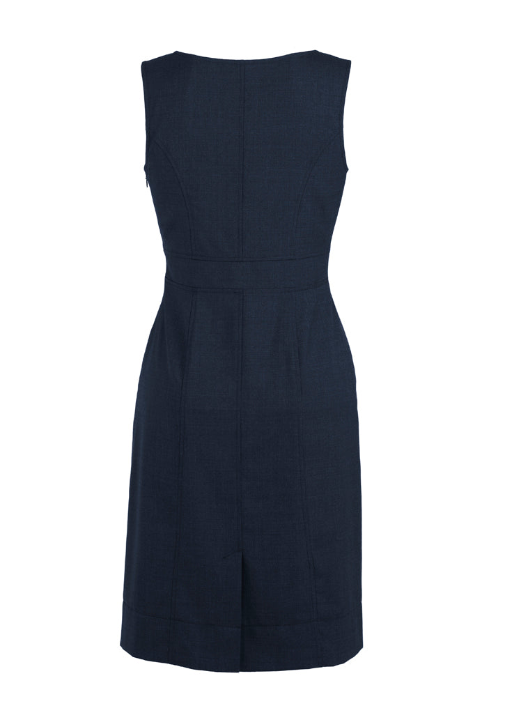WANITA WOOL BLEND STRETCH CAP SLEEVE DRESS