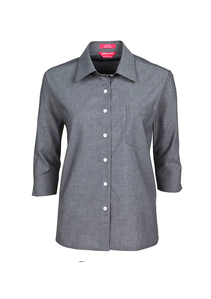 Ladies Original 3/4 Fine Chambray Shirt