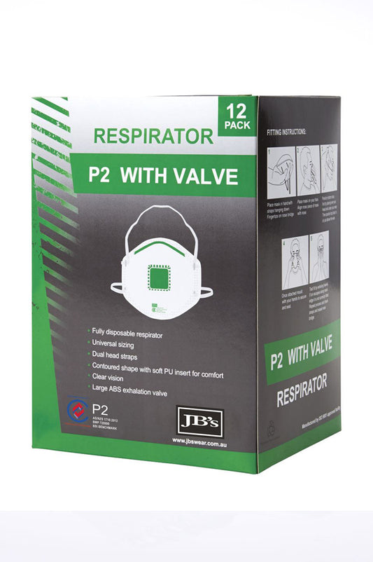 P2 Respirator With Valve (1pcs)