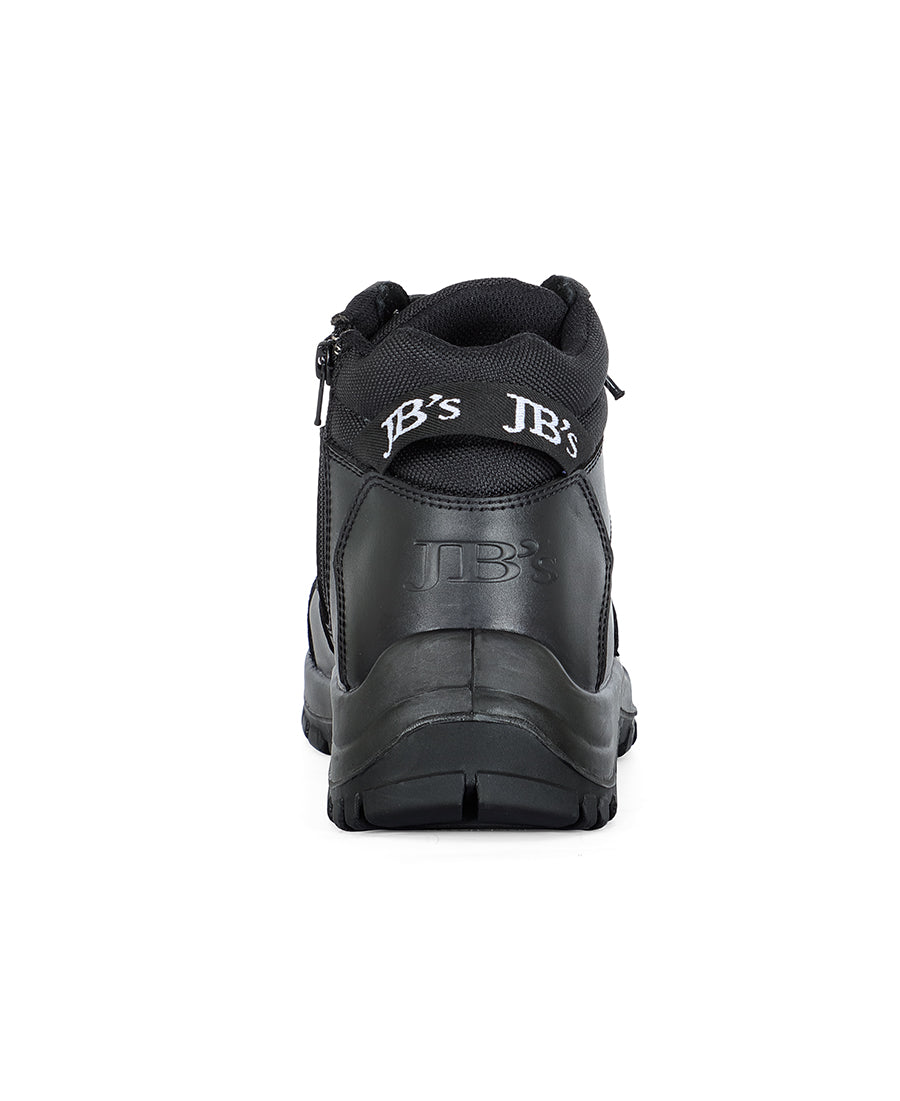 JB'S STEELER ZIP SAFETY BOOT - BLACK