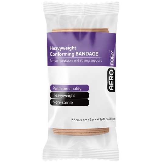 AEROFORM Heavyweight Conforming Bandage 7.5cm x 4M Wrap/12