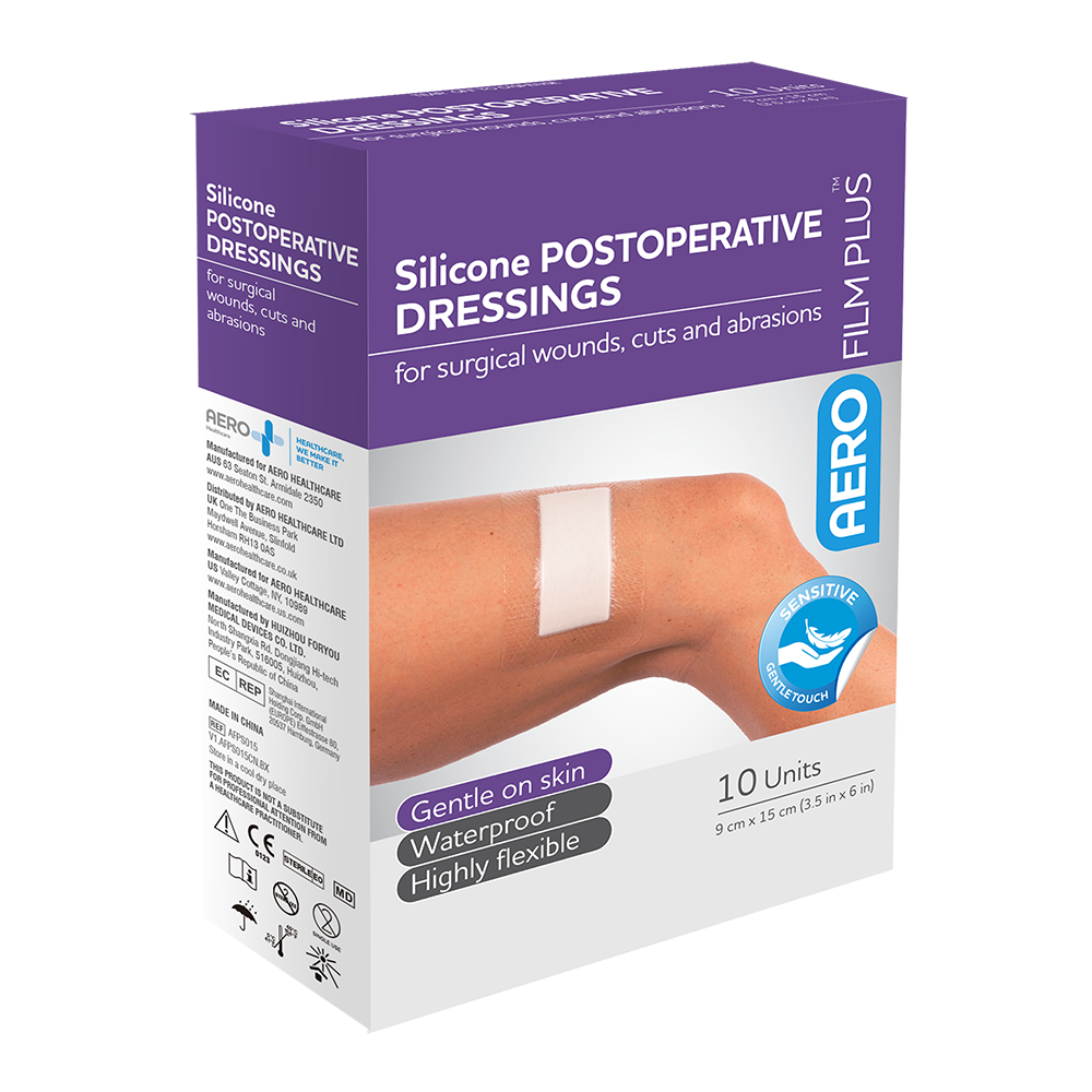 AeroFilm Sensitive Silicone POSTOPERATIVE DRESSING 9x15cm