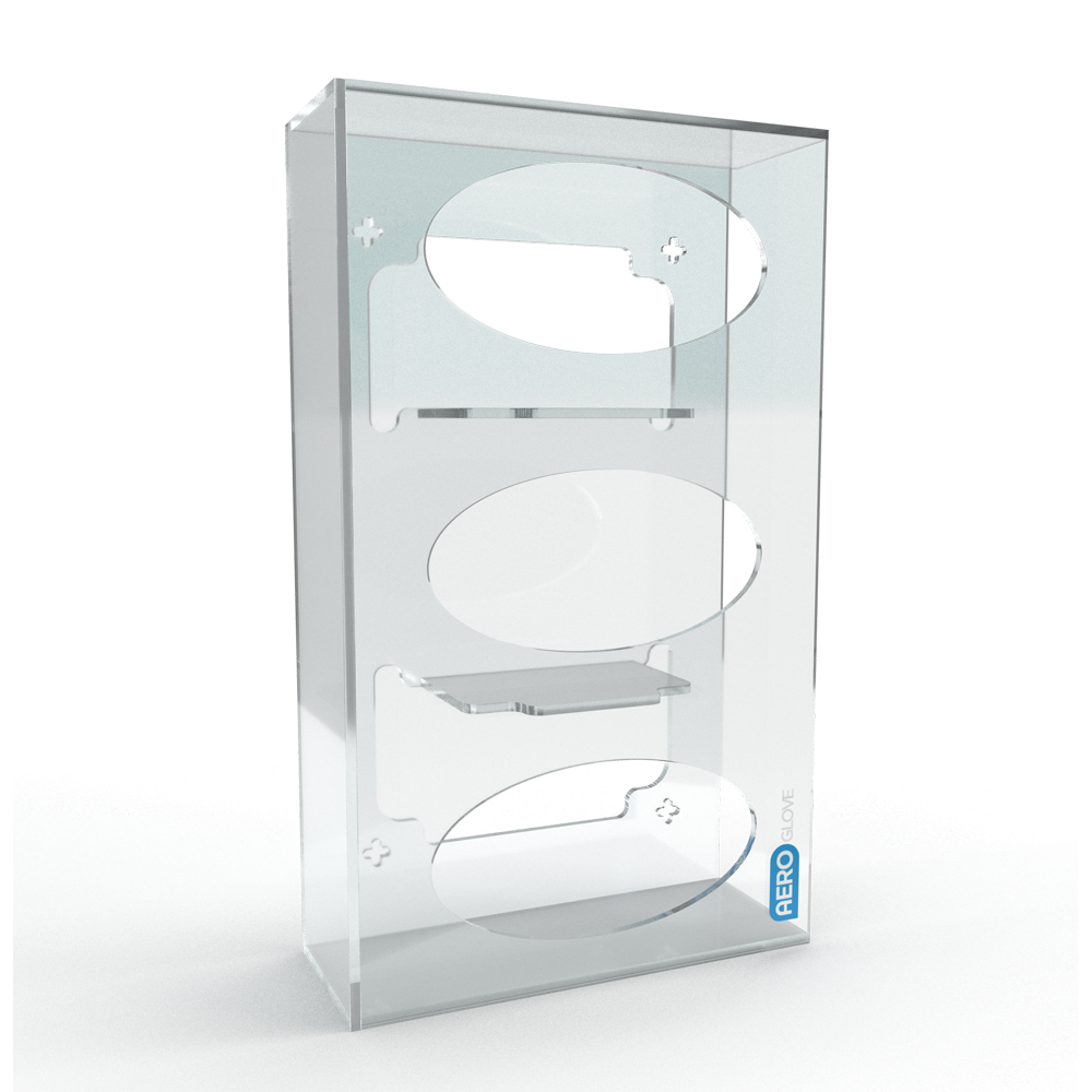 AEROGLOVE Acrylic Triple Glove Dispenser