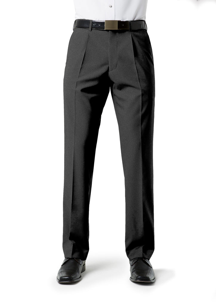 Calça plissada clássica masculina