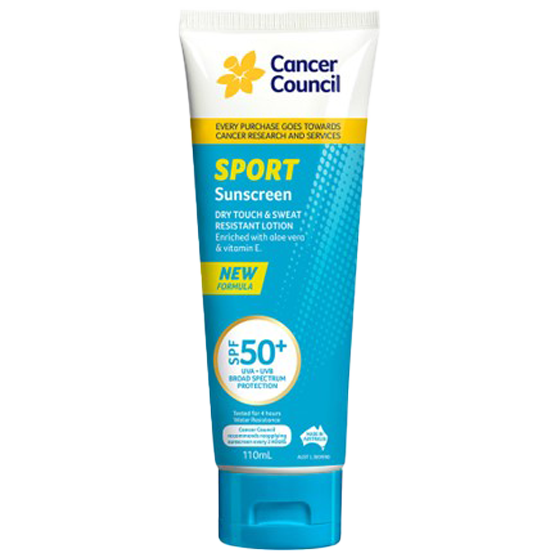 Tabung Tabir Surya Olahraga CANCER COUNCIL SPF50+ 110mL