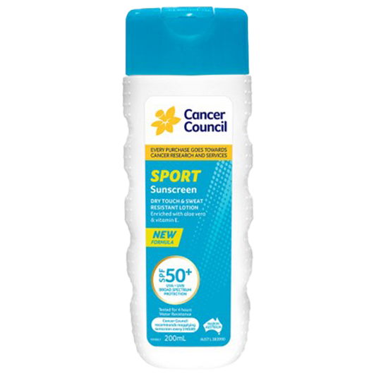 CANCER COUNCIL SPF50+ Sport Sunscreen Bottle 200mL