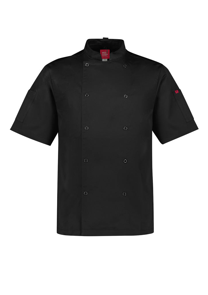 Jaqueta masculina Zest de manga curta para chef