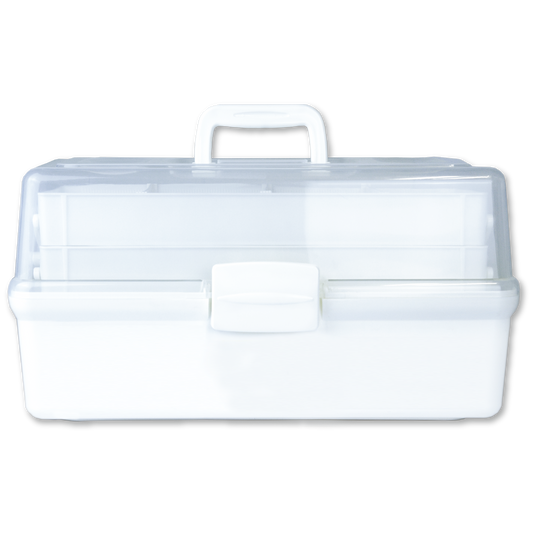AEROCASE Medium White and Clear Tacklebox 42 x 21 x 22cm