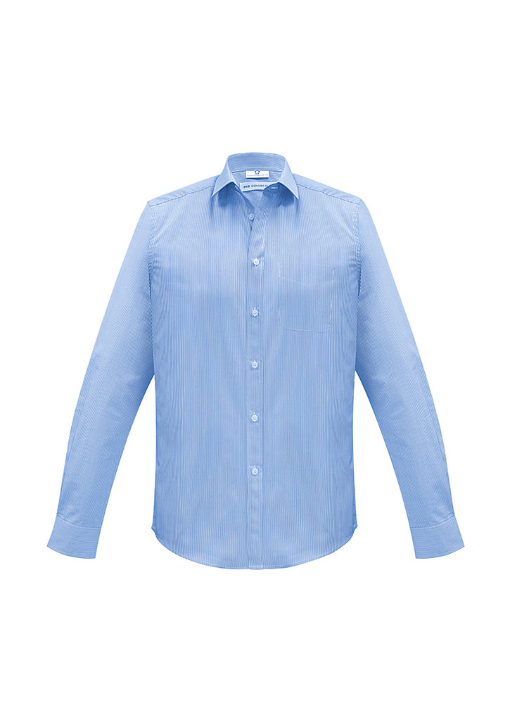 Camisa euro masculina de manga comprida