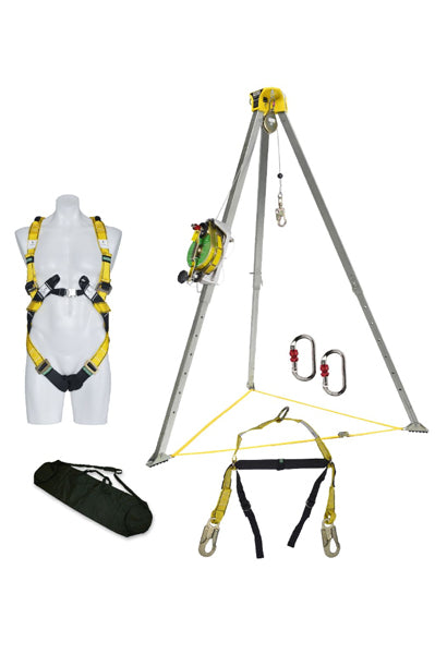 KIT, RUANG TERBATAS, PEKERJA WINCH, KABEL STAINLESS STEEL, 20M