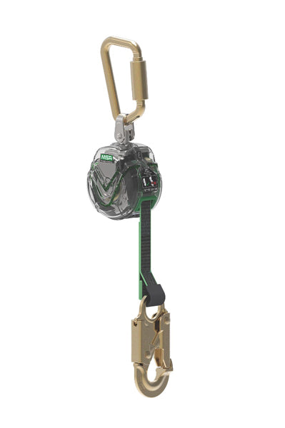 LATCHWAYS MINI SRL, 1.8M, WEB, SNAPHOOK (36C) / STEEL KARABINER