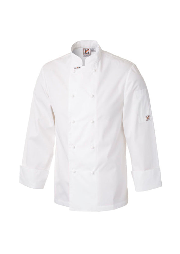 Jaqueta Trad Chef Branca – Manga Comprida Leve