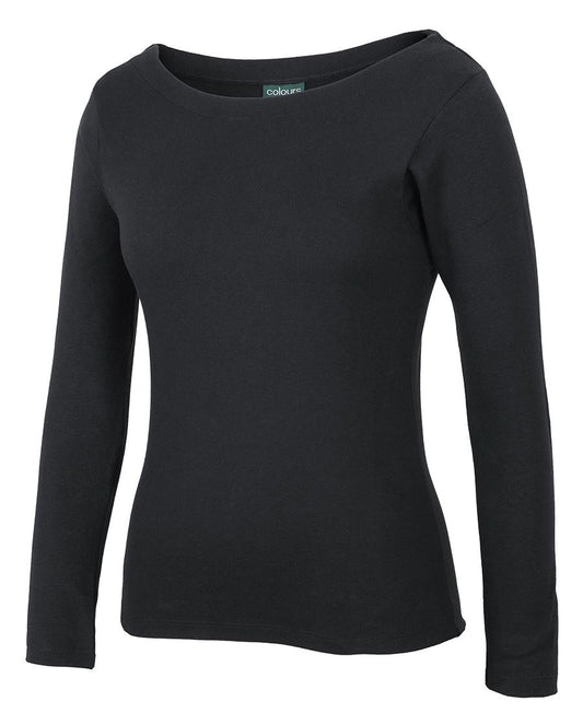 C of C LADIES L/S BOAT NECK TEE