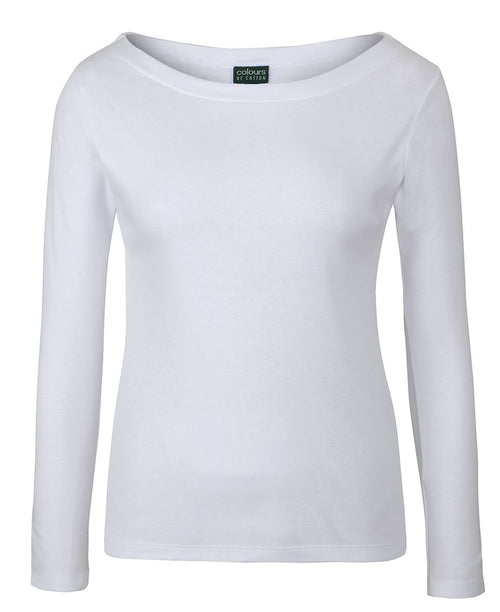 C de C LADIES L/S BOAT NECK TEE