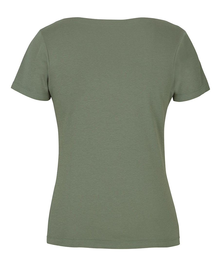 C of C LADIES S/S BOAT NECK TEE