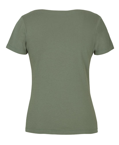C of C LADIES S/S BOAT NECK TEE
