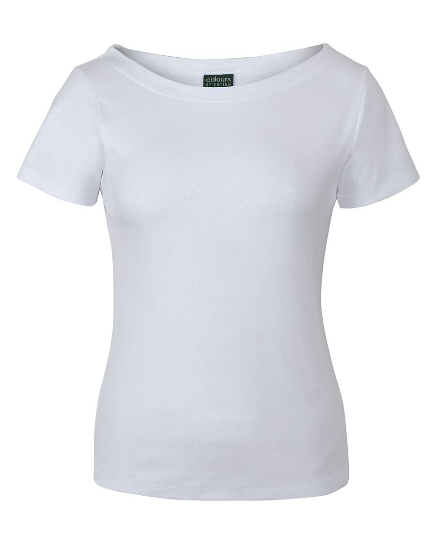 C of C LADIES S/S BOAT NECK TEE