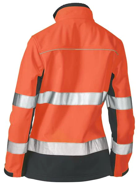 Jaqueta feminina Bisley com dois tons Hi Vis Soft Shell