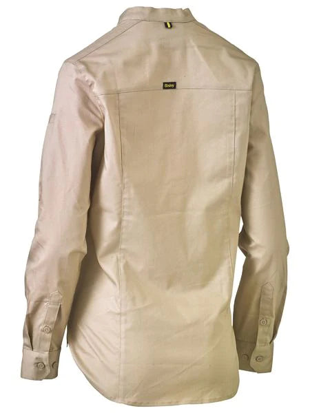 Bisley Womens Stretch V-neck Closed Front Shirt
