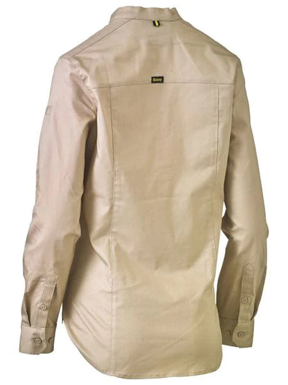 Bisley Womens Stretch V-neck Closed Front Shirt