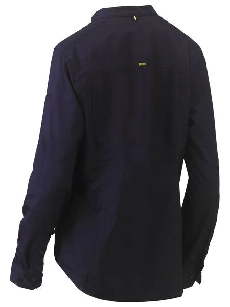Bisley Womens Stretch V-neck Closed Front Shirt