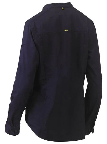 Bisley Womens Stretch V-neck Closed Front Shirt
