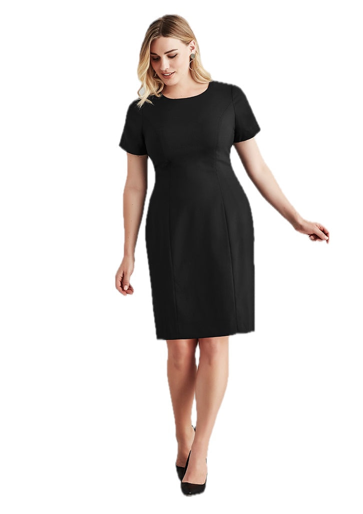 Comfort Wool Stretch Womens Short Sleeve Dress