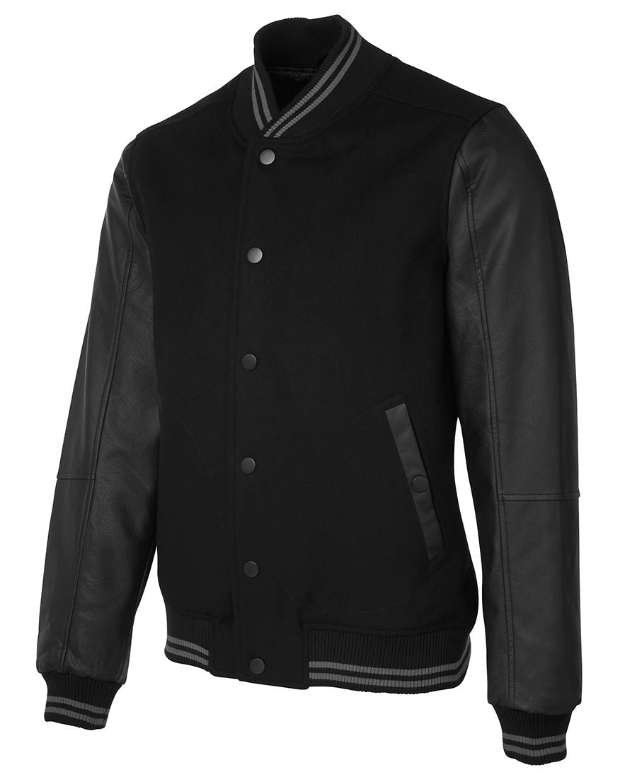 JB's ART LEATHER BASEBALL JACKET