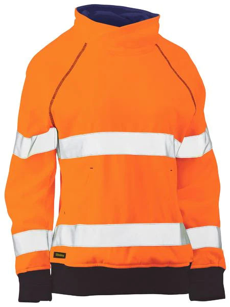 Bisley Womens Taped Hi Vis Fleece Jumper