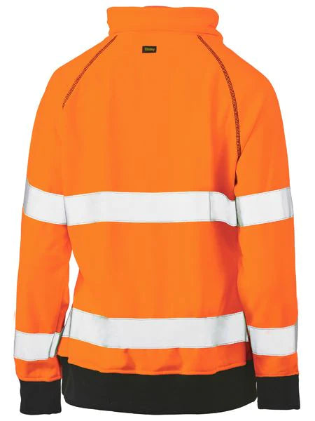 Bisley Womens Taped Hi Vis Fleece Jumper