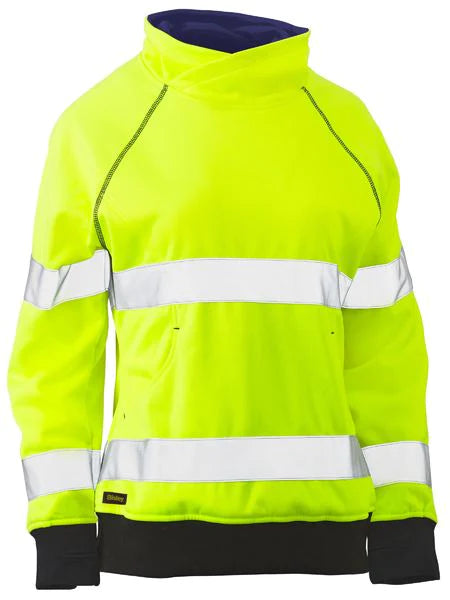 Bisley Womens Taped Hi Vis Fleece Jumper
