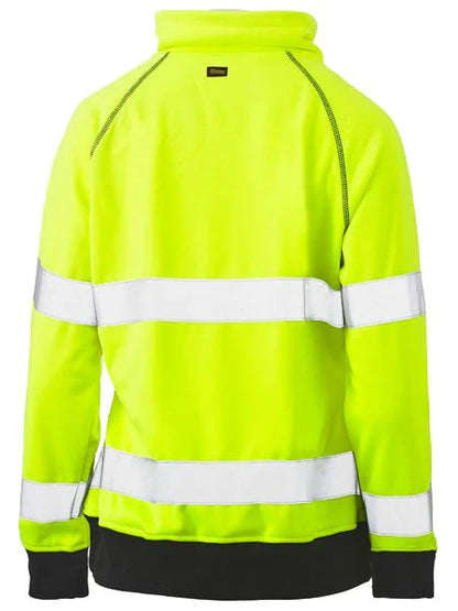 Bisley Womens Taped Hi Vis Fleece Jumper