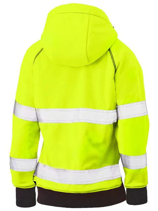 Bisley Womens Taped Hi Vis Fleece Hoodie