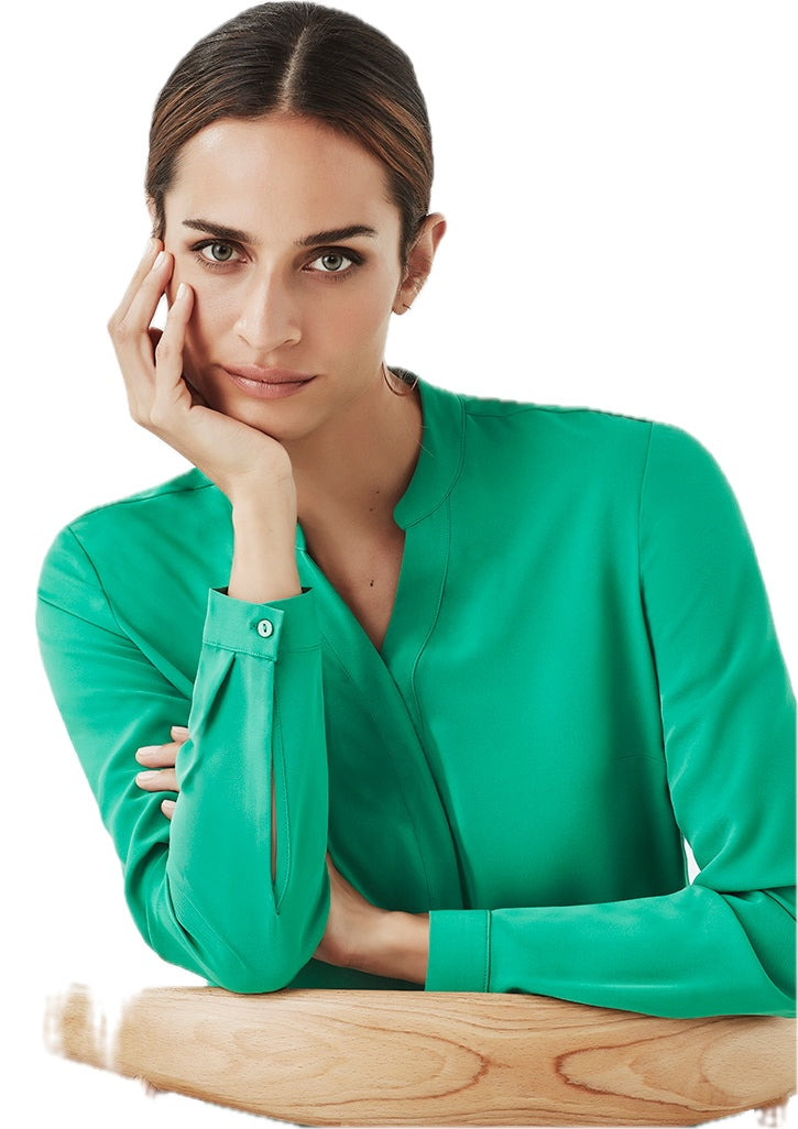 Juliette Womens Plain Long Sleeve Blouse