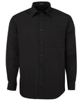 JB's L/S POPLIN SHIRT BLACK